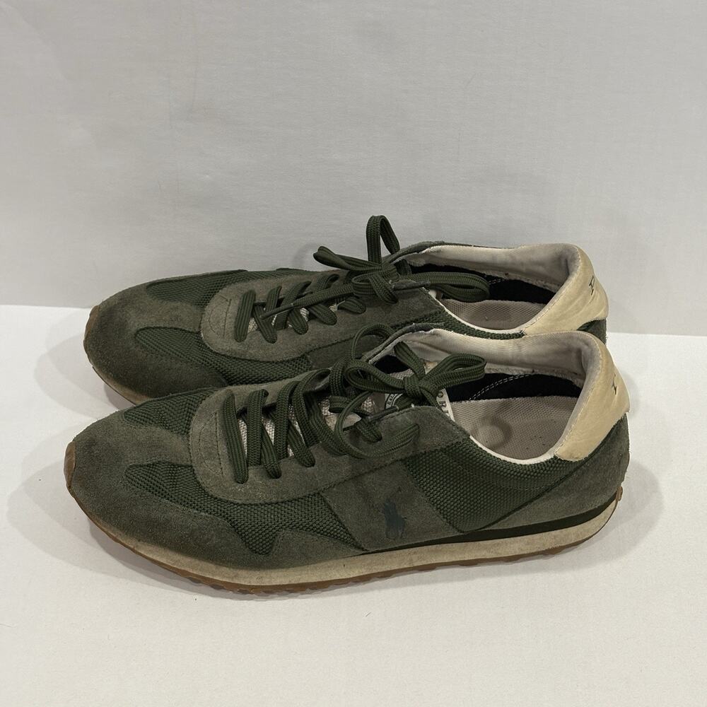 Polo Ralph Lauren Train 85 Sneakers Men's Size 10.5 Army Green